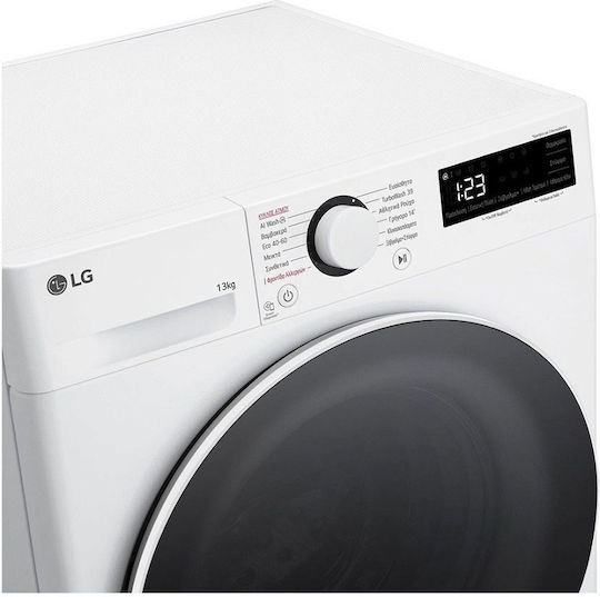 LG Πλυντήριο Ρούχων 13kg με Τεχνολογία Ατμού 1400 Στροφών TurboWash F4R5013TSWW