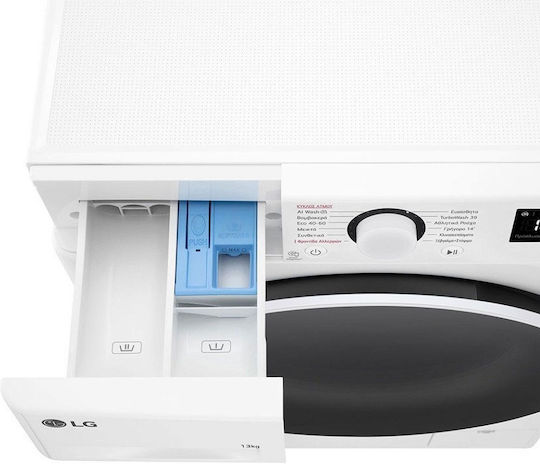 LG Πλυντήριο Ρούχων 13kg με Τεχνολογία Ατμού 1400 Στροφών TurboWash F4R5013TSWW