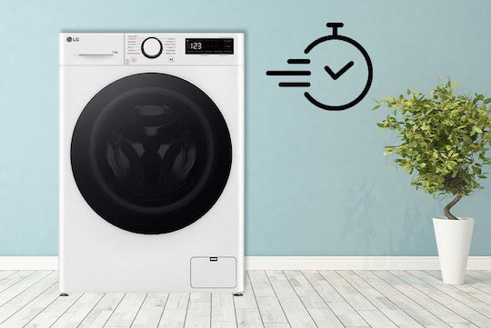 LG Πλυντήριο Ρούχων 13kg με Τεχνολογία Ατμού 1400 Στροφών TurboWash F4R5013TSWW