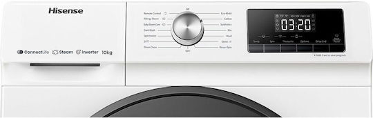 Hisense Πλυντήριο Ρούχων 10kg 1400 Στροφών WFQA1014 EVJMW