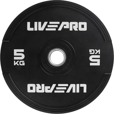 Live Pro Scheibenset Olympischen Typs Gummierte 1 x 5kg Φ50mm