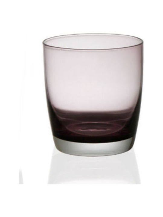 Cryspo Trio Irid Glass Whiskey made of Glass in Purple Color 355ml