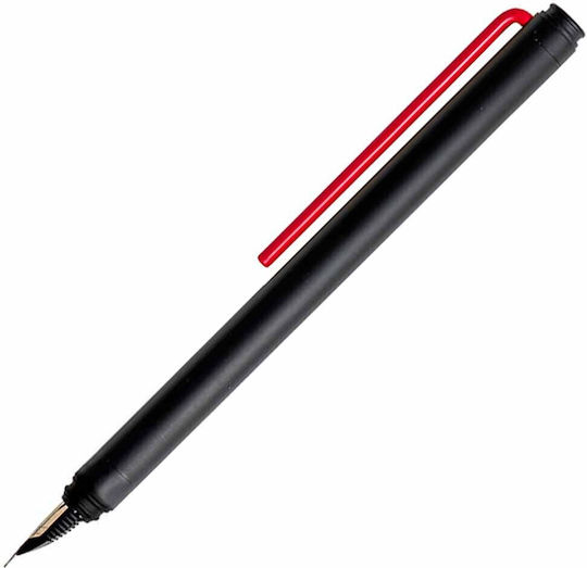 Pininfarina Segno Πένα Γραφής Medium Κόκκινη από Αλουμίνιο με Μπλε Μελάνι