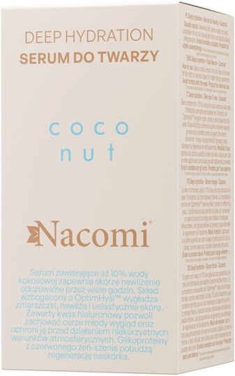 Nacomi Deep Hydration Coconut Ενυδατικό Serum Προσώπου με Υαλουρονικό Οξύ 30ml