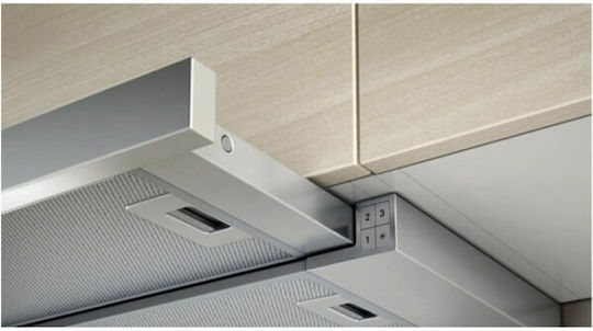 Pyramis Essential Slim Turbo Συρόμενος Απορροφητήρας 60cm Inox