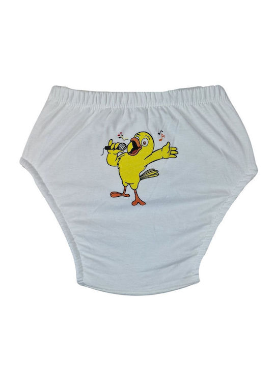 Poopes Kids' Diaper Underwear White