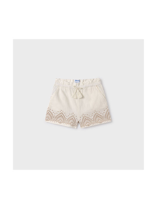 Mayoral Kids Shorts/Bermuda Fabric Cream