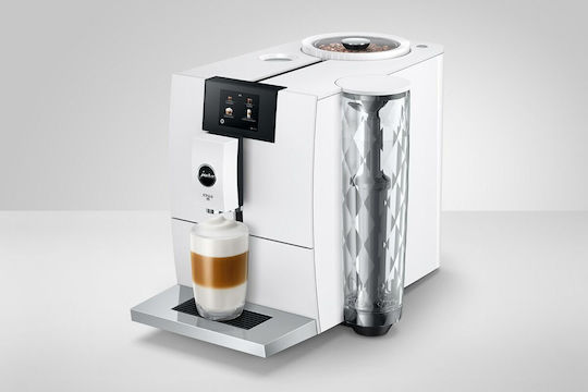 Jura Ena 8 Full Nordic Αυτόματη Μηχανή Espresso 1450W Πίεσης 15bar με Μύλο Άλεσης Λευκή 15491