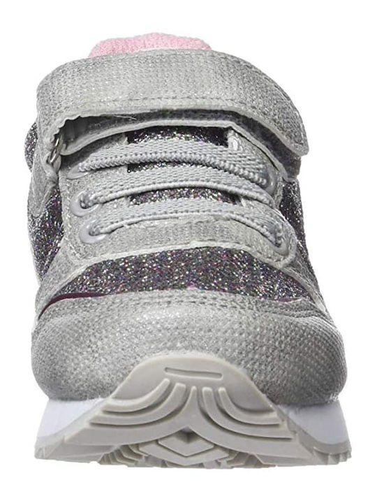 Kinder Sneakers mit Klettverschluss Silber