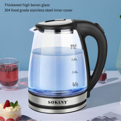 Sokany SK-1045 Kettle 2lt 1500W Black