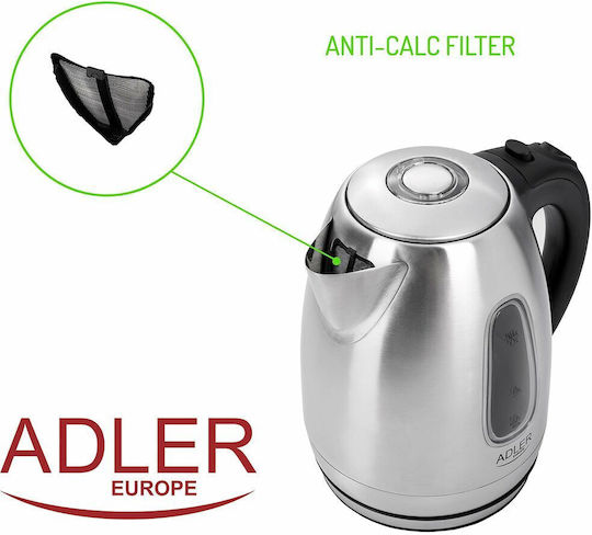 Adler Reisekessel 1.7Es 2200W Schwarz