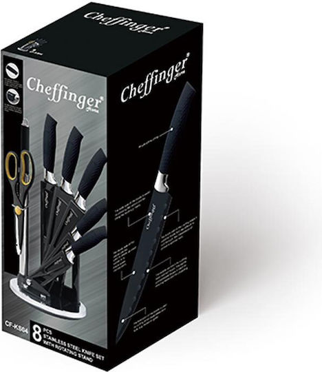 Cheffinger Set Cuțite cu Suport din Ceramică 8buc
