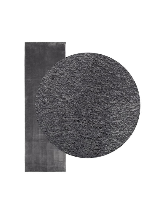 vidaXL Huarte Anti-slip Rug Rectangular Charcoal