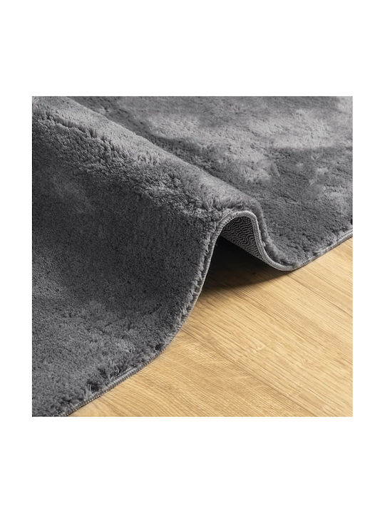 vidaXL Huarte Anti-slip Rug Rectangular Charcoal