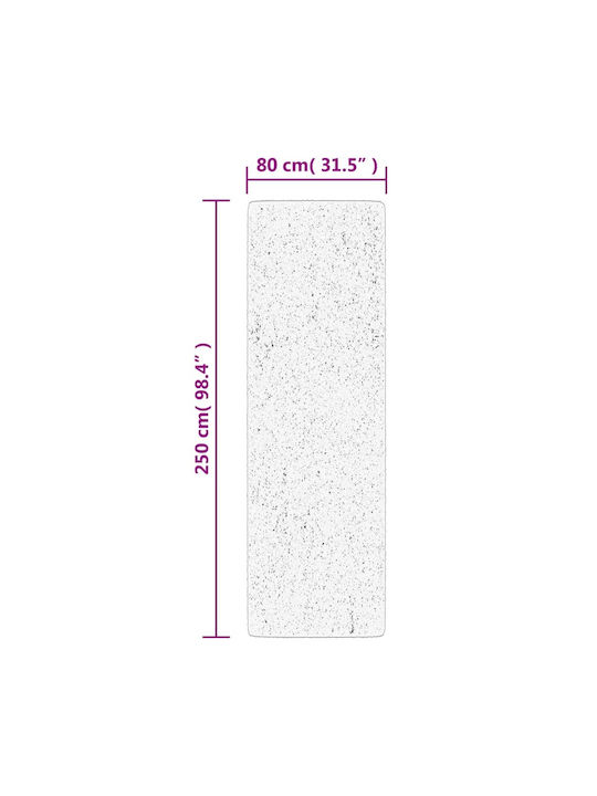 vidaXL Huarte Anti-slip Rug Rectangular Charcoal