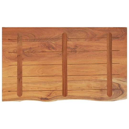 vidaXL Waschtisch ohne Waschbecken L100xB60xH2.5cm Acacia