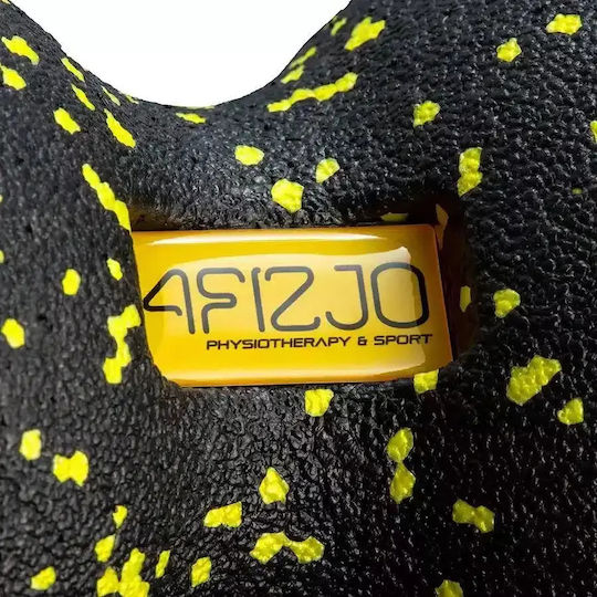 4FIZJO Doppelte Massageball Roller Kugelrolle Schwarz 12cm