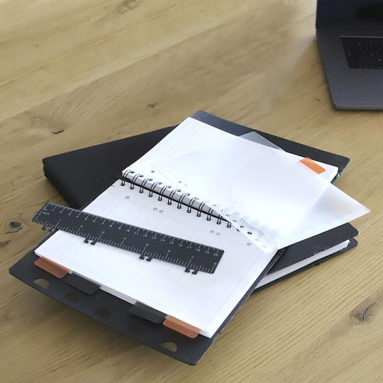 Rhodia Σημειωματάριο A5 80 Φύλλων με Λευκές Σελίδες Μαύρο