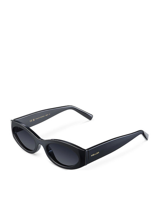 Meller Women's Sunglasses with Black Plastic Frame and Black