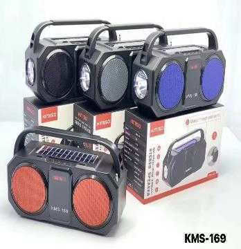 Kimiso KMS-169 Bluetooth Speaker 3W with Radio and Battery Life up to 5 hours Red