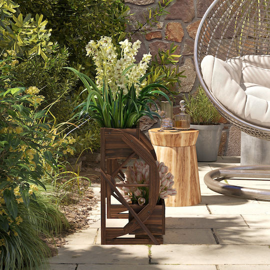 Outsunny Holz Blumenkasten 55x32x56cm