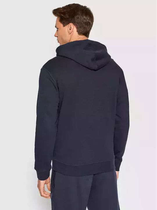 Guess Herren Sweatshirt Jacke mit Kapuze Blau