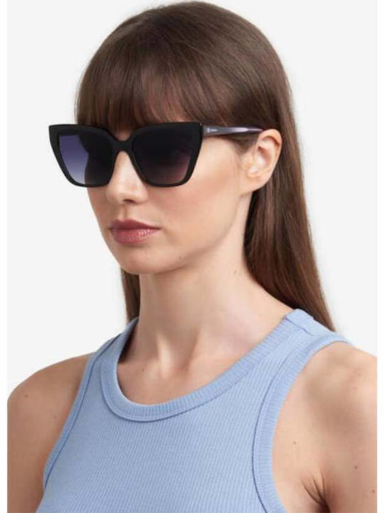 Missoni Women's Sunglasses with Black Plastic Frame and Black Gradient Lens MMI 0177/S 807/9O