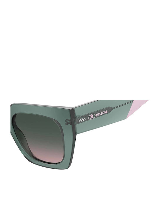 Missoni Women's Sunglasses with Green Plastic Frame and Green Gradient Lens MMI 0168/S 1ED/JP