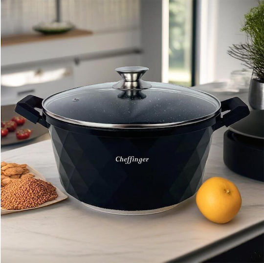 Cheffinger Diamond Stockpot from Cast Aluminum 3.5L / 24cm