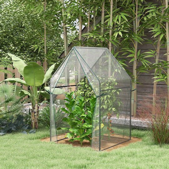 Outsunny Garden Θερμοκήπιο 0.9x0.9x1.45m