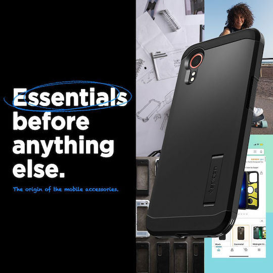 Spigen Tough Back Cover Plastic 2mm Negru (Samsung Galaxy Xcover 7)