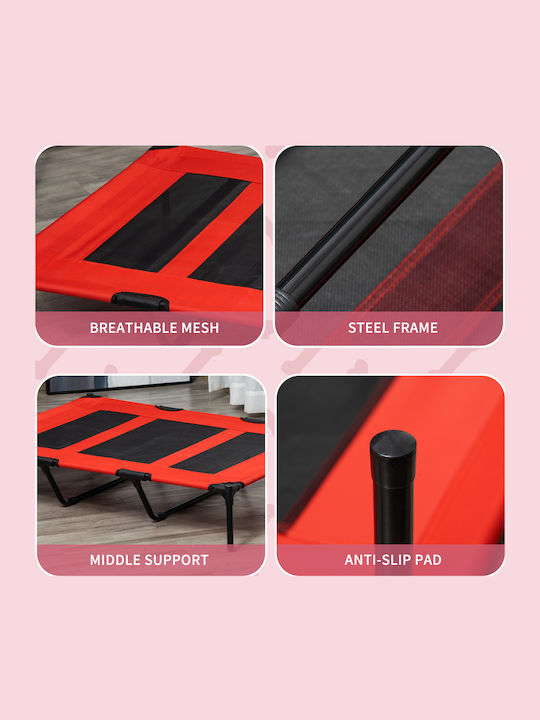 Pawhut Sofa Dog Bed Red 122x92cm
