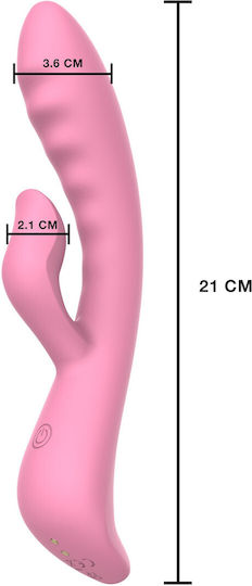 ToyJoy Vibrator Kaninchen 21cm Rosa