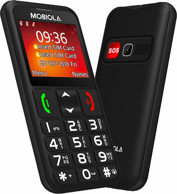 Mobiola MB700 Dual SIM (32MB/32MB) Κινητό με Μεγάλα Κουμπιά Μαύρο