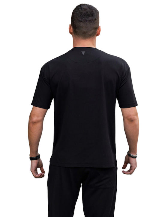 Vittorio Artist Men's Short Sleeve T-shirt Black