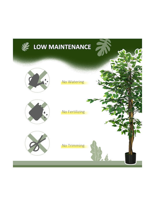 Plantă Artificială în Ghiveci Green 150cm HomCom