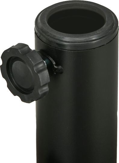 Outsunny Umbrella Stand made of Metal Black Velvet-Black Metal 51x51x36cm