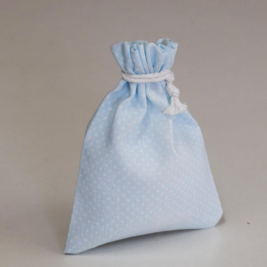 Decocraft Stoff Beutel für Geschenke Blau 14x18cm. 12Stück