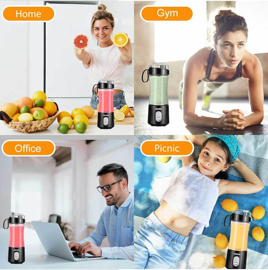 TopEsct A1-01 Blender with Plastic Jug 380 ml Black