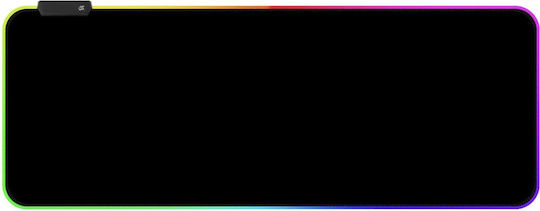 Verk Group Гейминг Мишка Пад XXL (800мм) с RGB Осветление чрез USB Черен