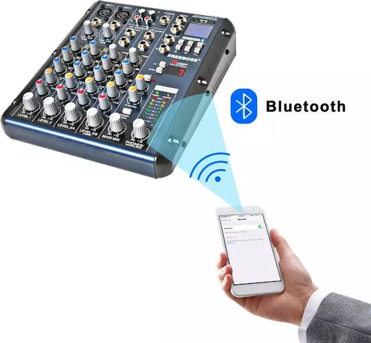 Audio Mixer Digital Mischpult 6 Kanäle & Bluetooth