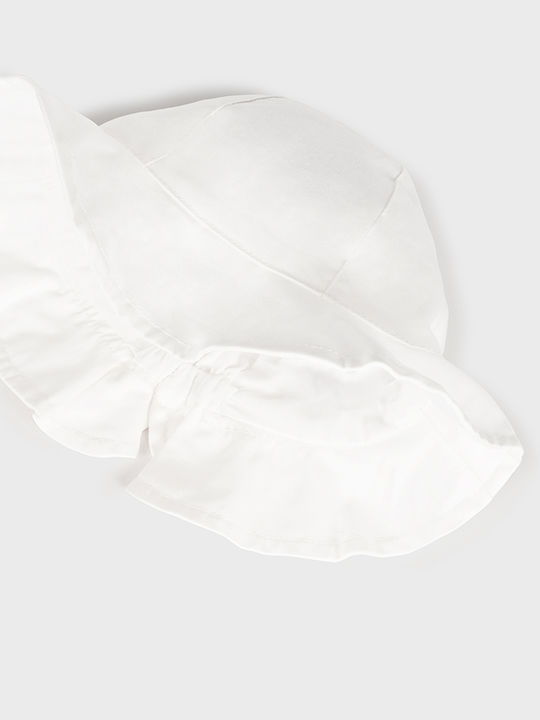 Mayoral Kids' Hat Fabric White