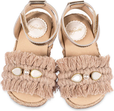 Babywalker Beige Baptism Leather Sandals