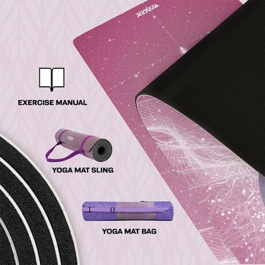 RDX Στρώμα Γυμναστικής Yoga Μωβ (183x61x0.6cm)