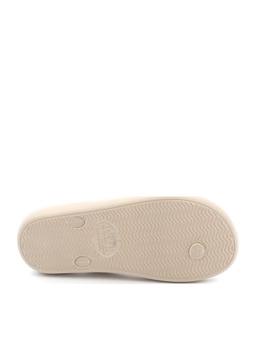 Frauen Flip Flops in Beige Farbe