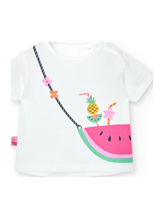 Kids' Set with Shorts Summer 2pcs Ecru