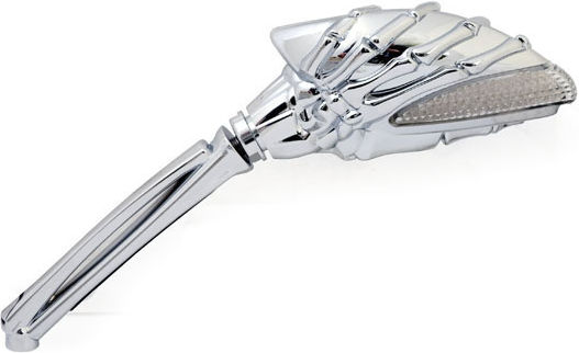 MCS Motorcycle Mirrors 2pcs Silver