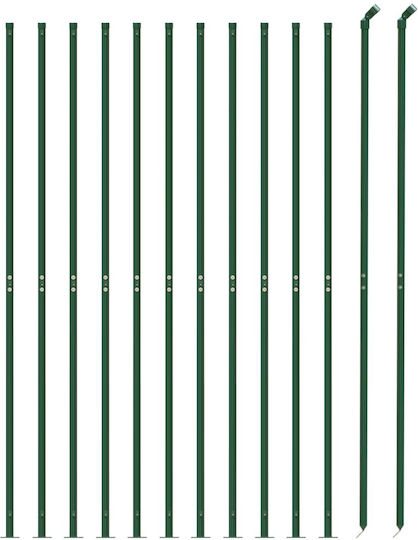 vidaXL Plasă de sârmă Galvanizat cu Îmbrăcăminte din PVC Module Verde 2.2x25m