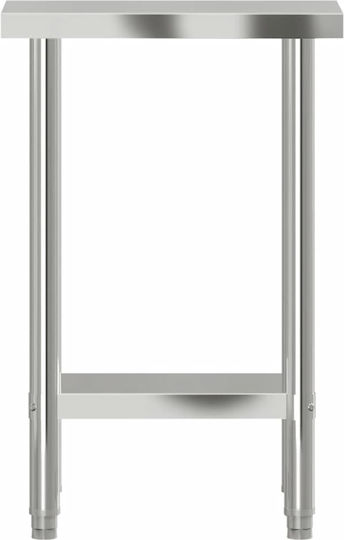 vidaXL Steel Workbench L55xD30xH85cm