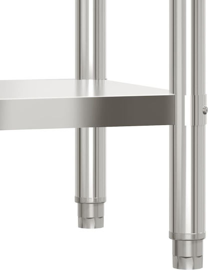 vidaXL Steel Workbench L55xD30xH85cm